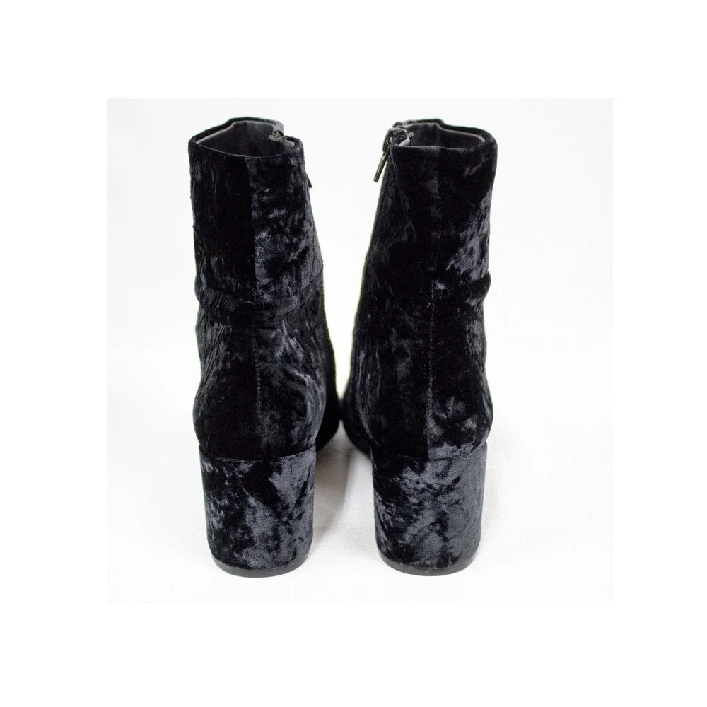 Neiman Marcus Black Velvet Booties | Ankle Boots Women's Size 9